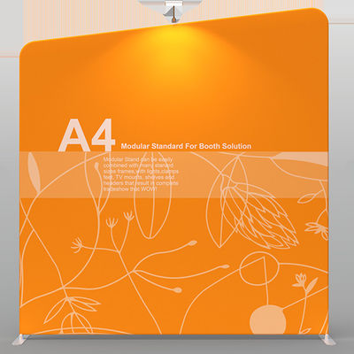 Doubles bannières et supports modulaires dégrossis simples de salon commercial d'affichages de la coutume 270gsm