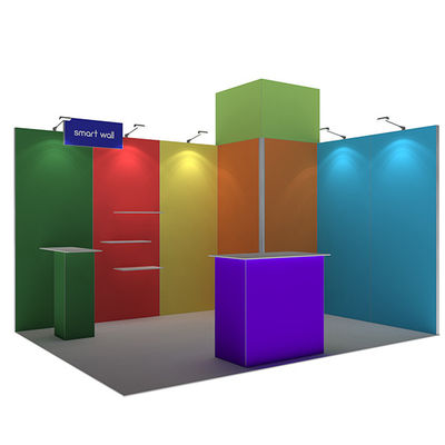 la cabine portative de salon commercial de 3x3 3x4 3x5 mure le système modulaire de tissu de SEG