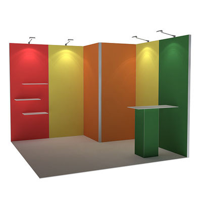la cabine portative de salon commercial de 3x3 3x4 3x5 mure le système modulaire de tissu de SEG