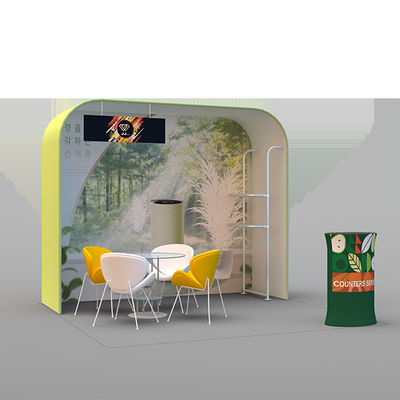 le contexte d'exposition de 12ft 3D Backwalls tiennent les bannières légères 10x20 d'affichage