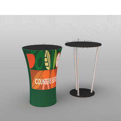 De promotion de Front Portable Reception Desks Folding de tissu de bruit compteur ovale