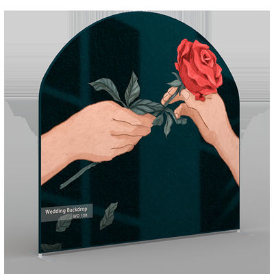 Contexte innovateur de noce imprimant la décoration de fond pour la réception de mariage