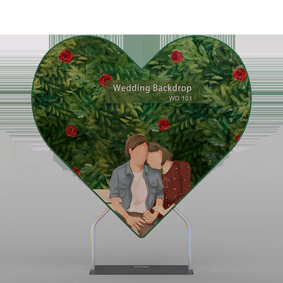 Mariage fait sur commande de décor de mur de fleur de contextes de mariage personnalisé par pliage de 5FTX7FT