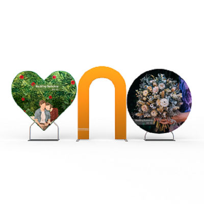 Mariage fait sur commande de décor de mur de fleur de contextes de mariage personnalisé par pliage de 5FTX7FT