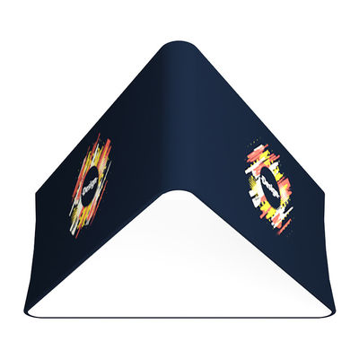 Annonçant la bannière accrochante de salon commercial de support de signe de triangle coutume de 90 x de 30cm