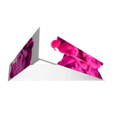 Annonçant la bannière accrochante de salon commercial de support de signe de triangle coutume de 90 x de 30cm
