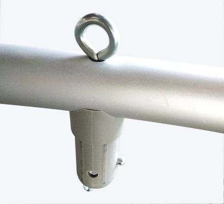 Bannières accrochantes de salon commercial de soleil de tube de ciel d'EZ du passage supérieur 48Ibs