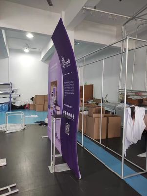 cabine rétro-éclairée légère de foire commerciale de support d'affichage d'exposition de salon commercial de tissu de la tension 230g