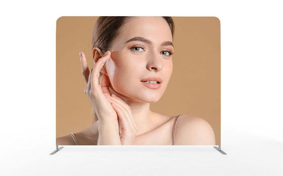Base installée facile de plaque d'acier de support de bannière de tissu de tension de support de bannière de salon commercial