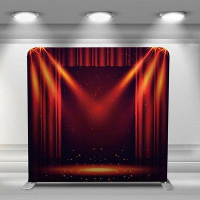 Poids léger durable droit de contexte de photo de caisse d'oreiller de tissu de tension 7.6ft